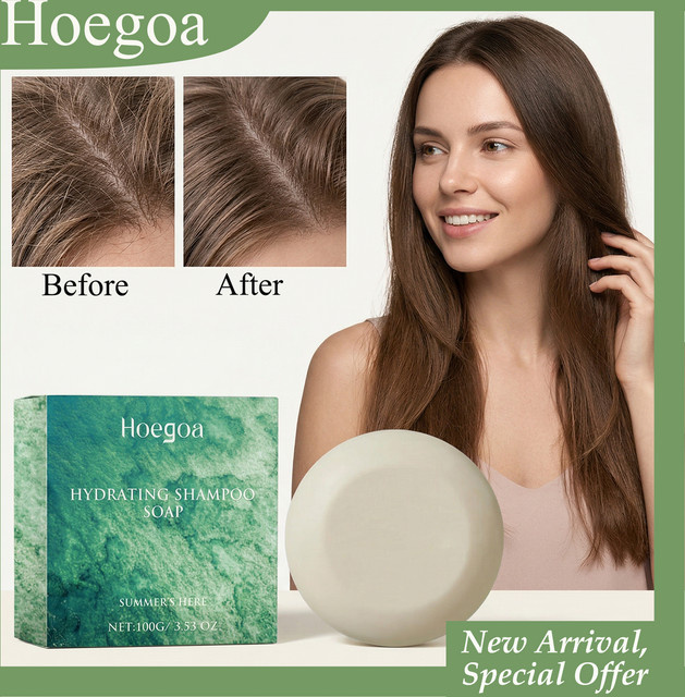 HOEGOA Shampoo-Seife, 100g, Unisex, gegen Schuppen - Bild 1
