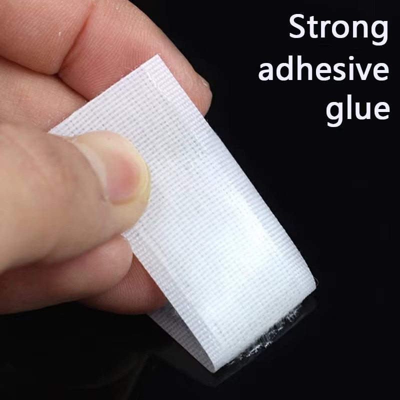 Selbstklebendes Klettband aus Nylon in Weiß, Breite: 20 mm - Bild 3
