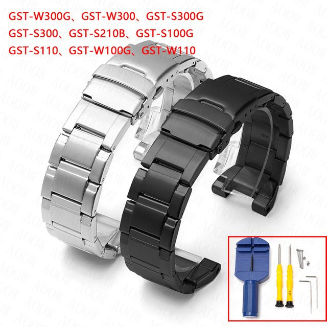 Casio Uhrenarmband Edelstahl, Silber, Herren - Bild 1