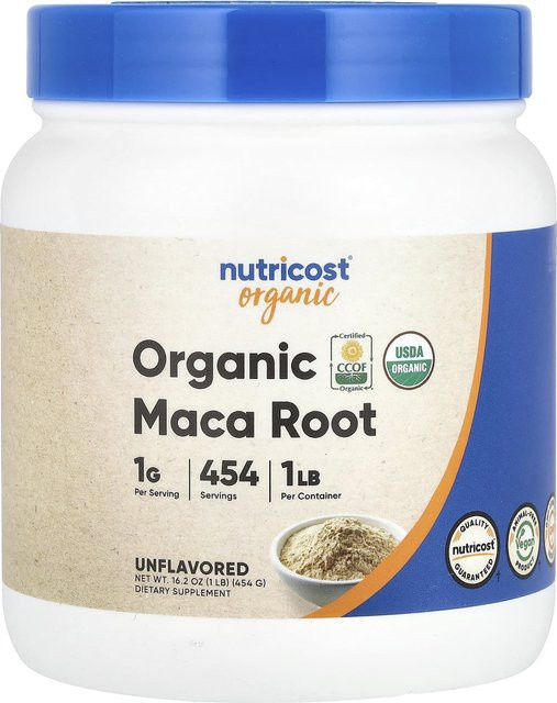 Nutricost Bio-Maca-Wurzel geschmacksneutral 454 g - Bild 1