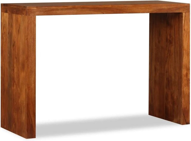 vidaXL Konsolentisch aus massivem Akazienholz in Braun, B/T/H: 110 x 40 x 76 cm - Bild 1