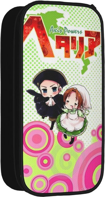 Doppellagiges Federmäppchen Hetalia Achsenmächte Merch von Fancy Style Studio in Multicolour - Bild 1