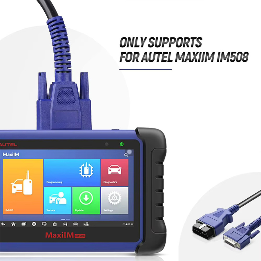 Autel IM508 OBD-Kabel, 16-poliges Haupttestkabel mit DB15-Buchse in Blau für MaxiIM Diagnosescanner - Bild 3