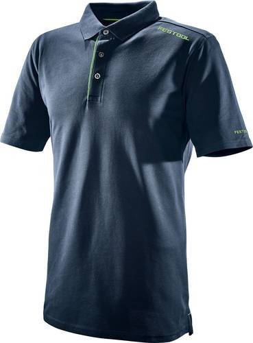 Festool Poloshirt aus Baumwolle in Dunkelblau und Grün, Größe S - Bild 1