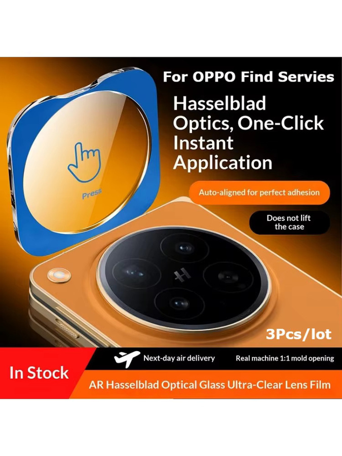 3 Stück transparentes Kameralinsenschutz-Set aus Glas mit Installationshilfe für Oppo Find N6 N5 X9 X8 Pro X7 Ultra - Bild 7