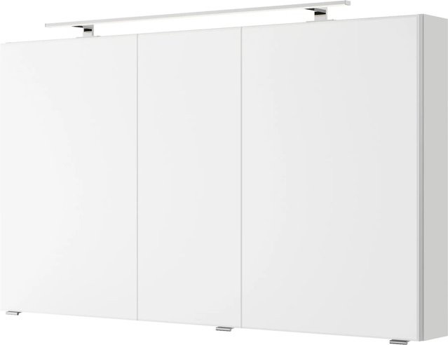 Pelipal Spiegelschrank Serie 4035 Weiß Glänzend mit Soft-Close-Türen und Regalböden, Breite: 120 cm - Bild 1