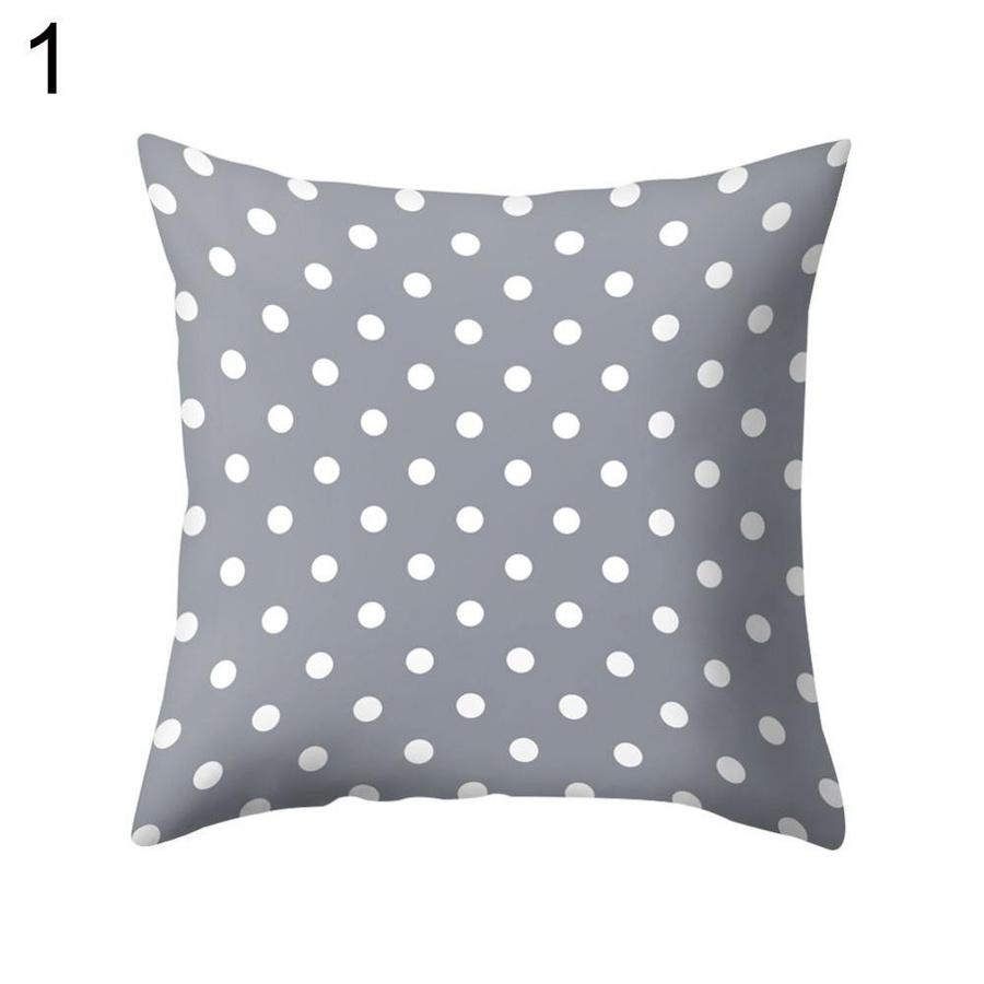 Yiran Furniture Kissenhülle quadratisch mit geometrischem Design in Grau, B/T/H: 45 x 45 x 45 cm - Bild 2