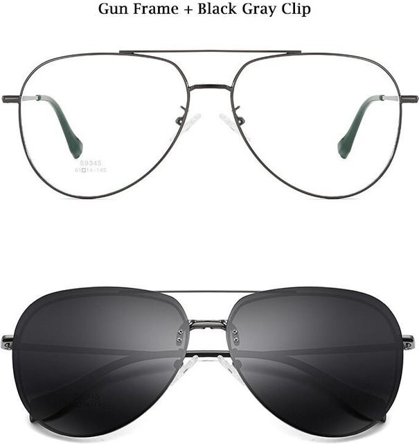 Freedom Outdoors Sonnenbrille Pilot, Metall, Vollrand, grau, Unisex - Bild 1