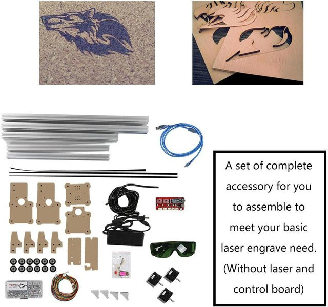 Aimo Desktop-DIY-Laserdrucker-Bausatz CNC-Drucker ohne Laserkopf in Multicolour - Bild 1