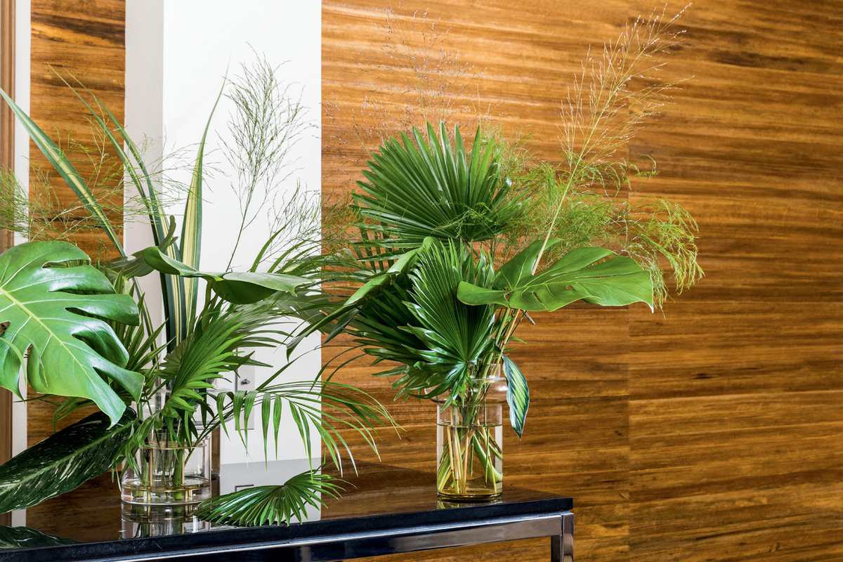 CMO Paris Tapete Feuilles de Bananier in Beige und Braun mit botanischem Naturmotiv aus Vlies - Bild 1