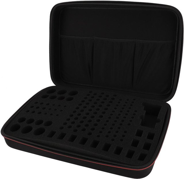 DIYelecs Batterie Organizer Aufbewahrungskoffer für AA AAA C D Batterien, Wasserdicht, Schwarz - Bild 1