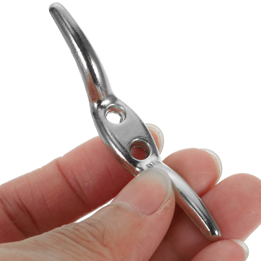 4er-Set Metall Schnurhalter für Vorhangseile in Silber - Bild 2