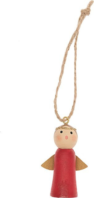 Rico Design Holzhänger Engel in Rot für Weihnachten, Höhe: 5 cm - Bild 1