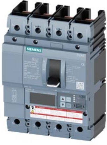 Siemens 3VA6110-7KP41-2AA0 Leistungsschalter in Grau mit einem Einstellbereich von 40 - 100A und einer maximalen Schaltspannung von 600 V/AC - Bild 1