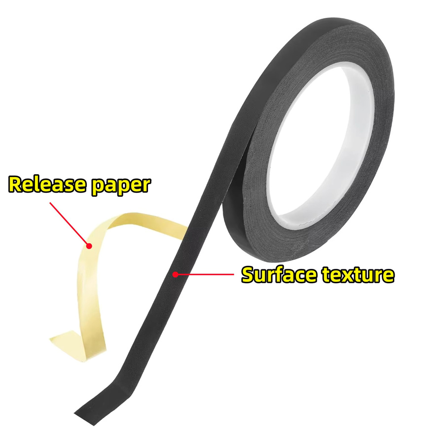 Selbstklebendes schwarzes Acetat-Isolierband für Telefon, LCD, Laptop, PC und Kabelwickel, 30 m - Bild 2