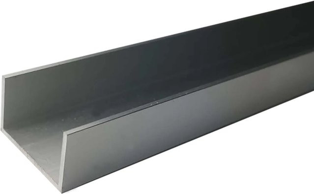 Arcansas U-Profil Aluminium Silber B/H: 15 x 15 mm - Bild 1