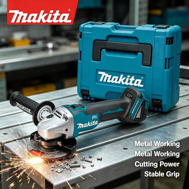 Makita DGA404 Bürstenloser Elektrischer Winkelschleifer 125mm 18V LXT mit Akku - Bild 1