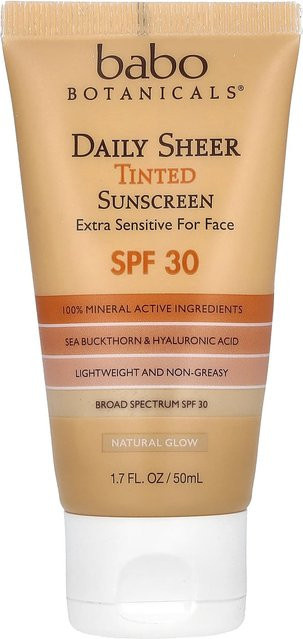 Babo Botanicals Sonnenschutz Creme mit Hyaluronsäure, LSF 30, 50 ml - Bild 1