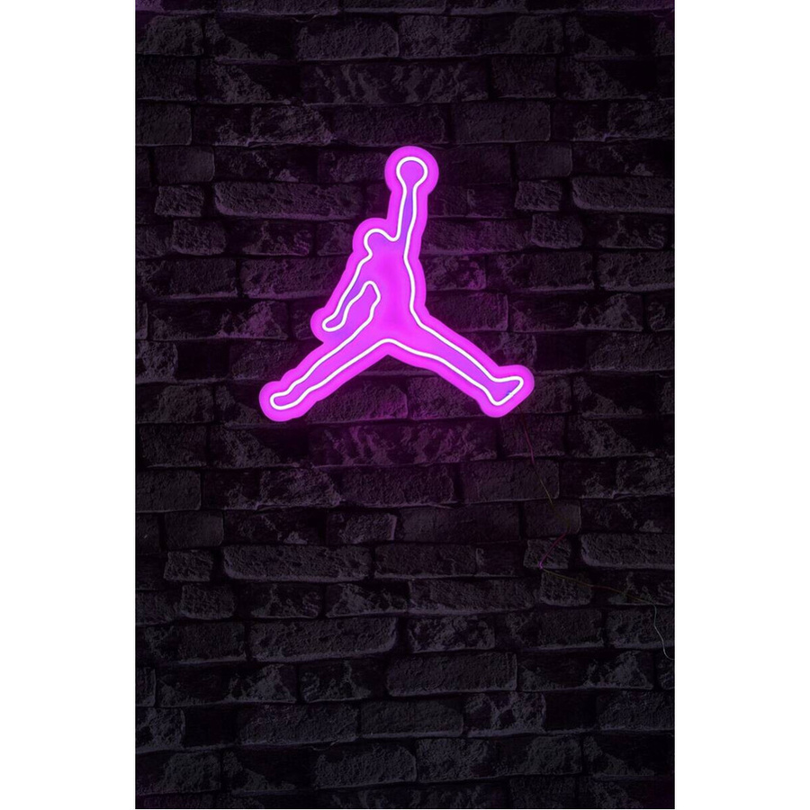 Opviq LED Neon Flex Wandleuchte rosa aus PVC, B/H/T: 40 x 42 x 2 cm - Bild 2