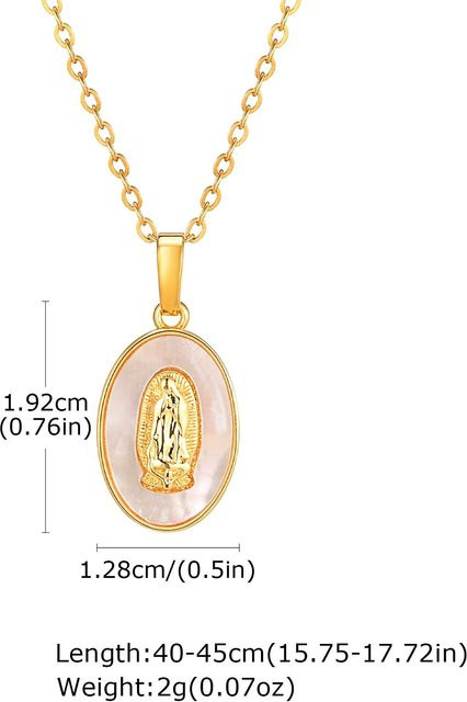 Vnox Halskette, Edelstahl, Gold, Zirkonia, Damen, 40cm - Bild 1