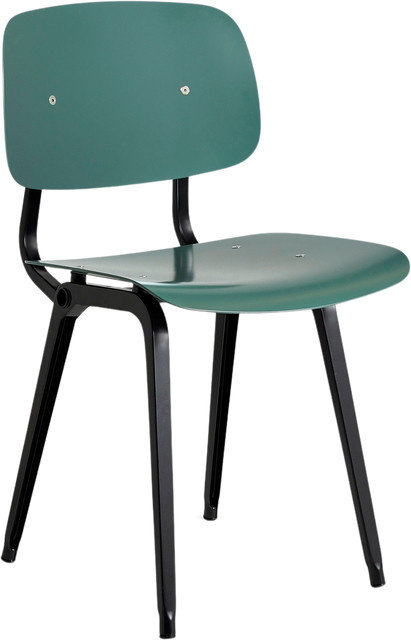 HAY Revolt Stuhl in Blau aus Stahlblech und ABS-Material im minimalistischen Design - Bild 1