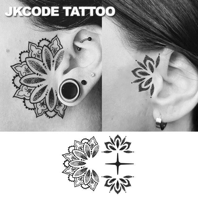 JKCODE TATTOO Kräuter-Tattoo-Aufkleber, Damen - Bild 1