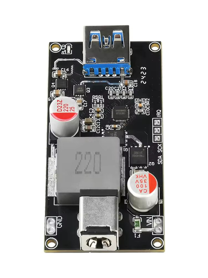 Gaqqee Multiprotokoll-Desktop-Schnelllademodul 140W in Schwarz mit USB-C und USB-A, unterstützt QC5.0 QC4.0+ PD FCP SCP - Bild 5