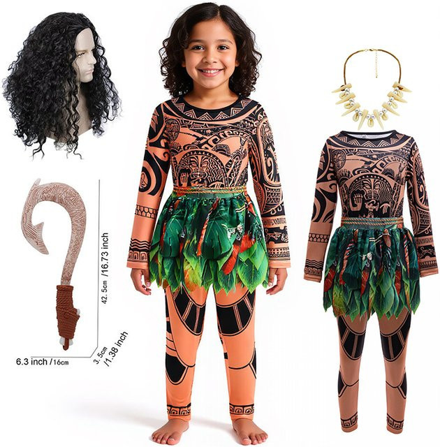 TONGTONGMI Moana Maui Kostüm, 2-teiliges Set, Jungen - Bild 1