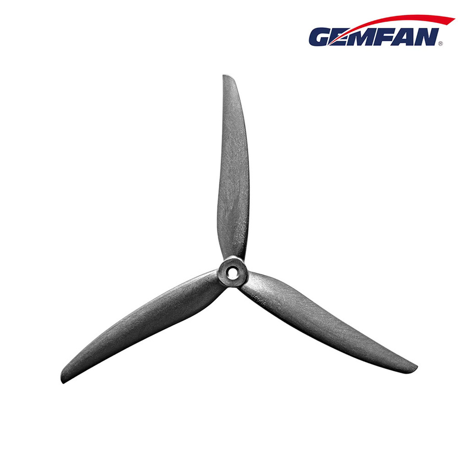 Gemfan 2 Paare 9 Zoll 3-Blatt Propeller aus Glasfaser-Nylon in Schwarz für FPV Cinelifter und Multirotor Quadrocopter - Bild 2