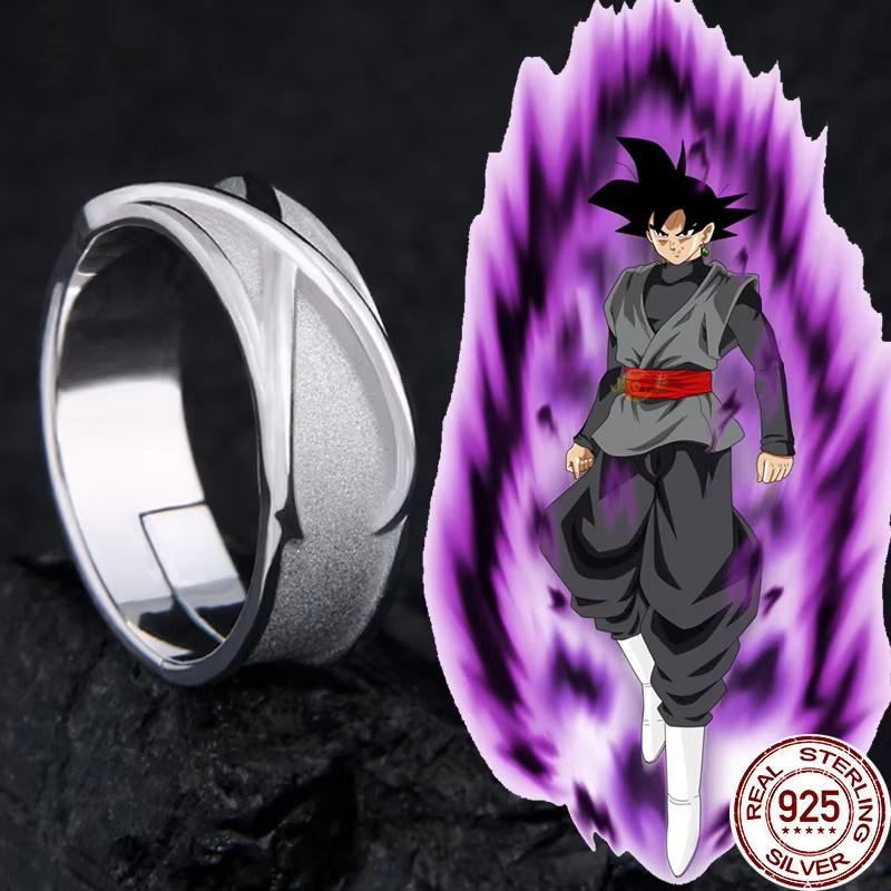 Ring 925 Silber, Schwarz, Unisex - Bild 2
