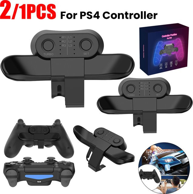 APWIKOGER Controller Paddles für PS4 mit Turbo-Taste und hinteren Tasten in Schwarz - Bild 1