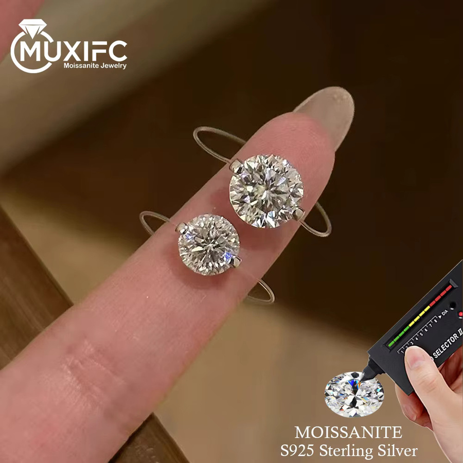 MUXIFC Moissanit-Ring, 925 Silber, Damen - Bild 2