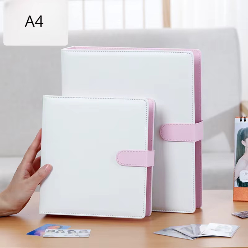 A4 Fotokartenbinder mit 9-Grid-System und D-Ring für Fotokarten und Koreanische Idol Sammelkarten aus PU-Material - Bild 1
