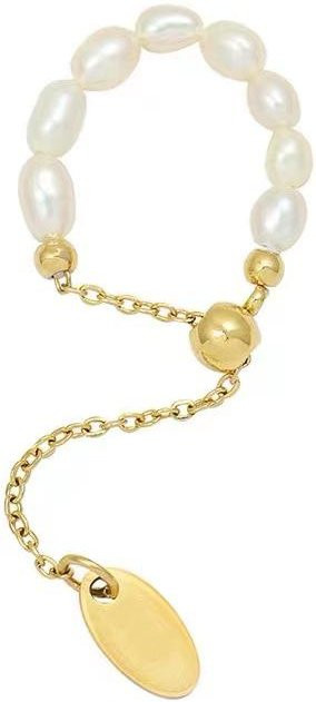 Ring, Perle, Gold, Zinklegierung, Damen - Bild 1