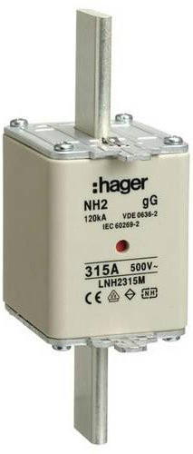 Hager NH-Sicherung LNH2315M 315A Set aus 3 Stück in Weiß - Bild 1