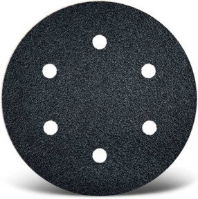 Menzer Klett-Schleifscheiben Ø 150 mm K120 6-Loch VE 50 Schwarz - Bild 1
