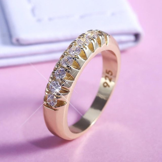 Huitan Ring, Gold, Zirkonia, Damen - Bild 1