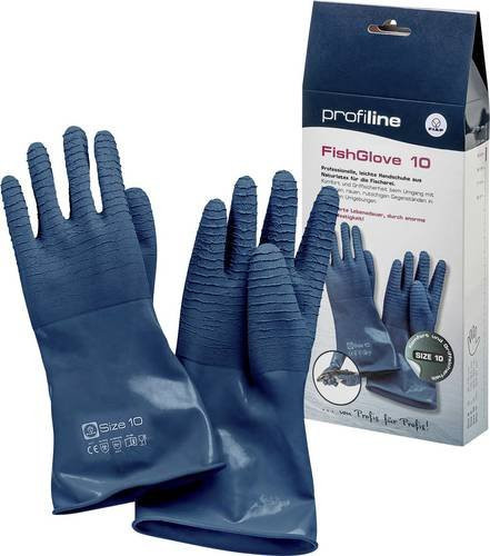 FIAP 1702 Fischhandschuh aus Naturlatex in Blau, Größe XL - Bild 1