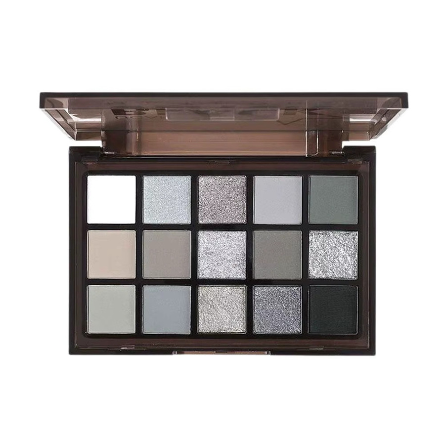 K'apeine Smokey Black Lidschatten-Palette, 15 Farben, Matt - Bild 5