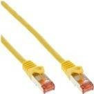 70er Bulk-Pack InLine Patchkabel Cat.6 S/FTP PiMf Ethernet LAN Kabel gelb 1m - Bild 1