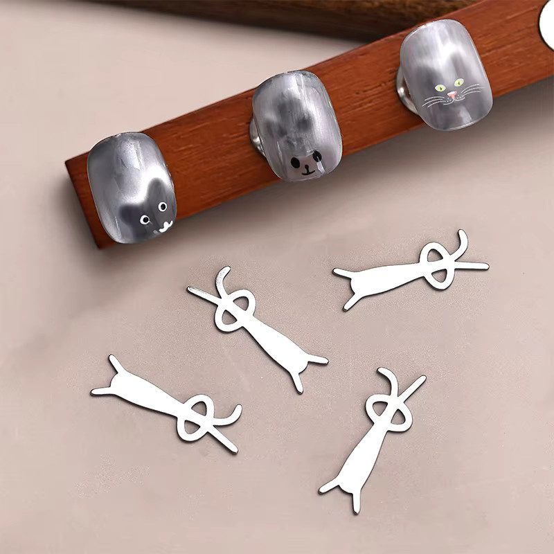 South Moon 5-teiliges Set Magnete für Nagelkunst, Kaninchen, Bär, Katze - Bild 1