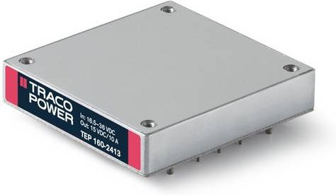 TracoPower TEP 160-2416 DC/DC-Wandler Print 24 V/DC zu 28 V/DC 5.5A 160W in Silber - Bild 1
