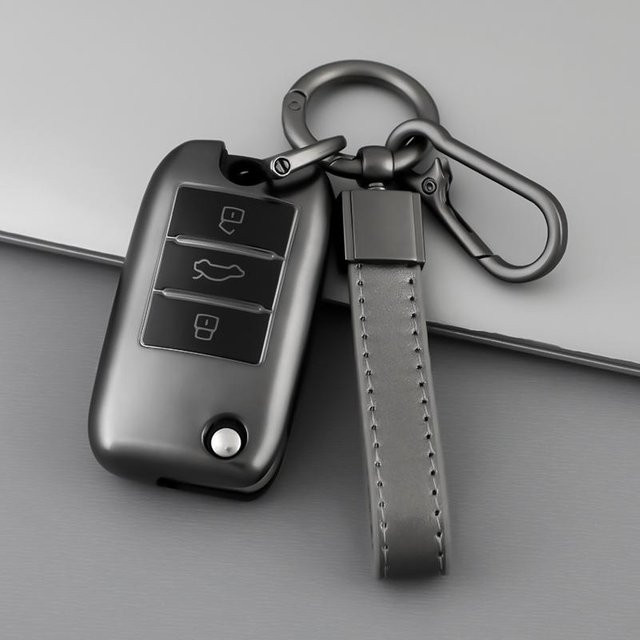 TPU Auto-Fernbedienung Smart Key Hülle für MG 5 6 HS ZS sowie Roewe RX3 RX5 RX8 i5 i6 in Blau, Braun oder Grau - Bild 1