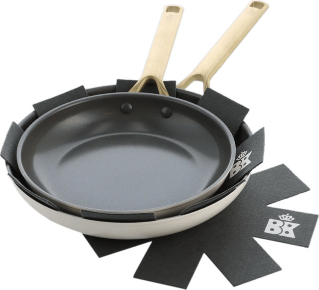 BK Sublime Bratpfannenset aus Keramik und Aluminium in Beige, Durchmesser: 24 cm und 28 cm - Bild 1