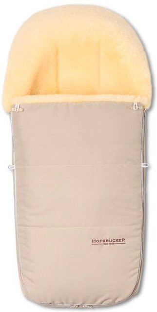 Hofbrucker Kinderwagen Lammfell-Fußsack Polaris beige - Bild 1