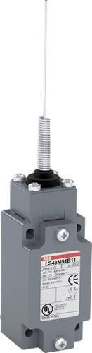 ABB Positionsschalter LS43M91B11 10A Kuppenstößel in Grau mit Messinggehäuse IP66 - Bild 1