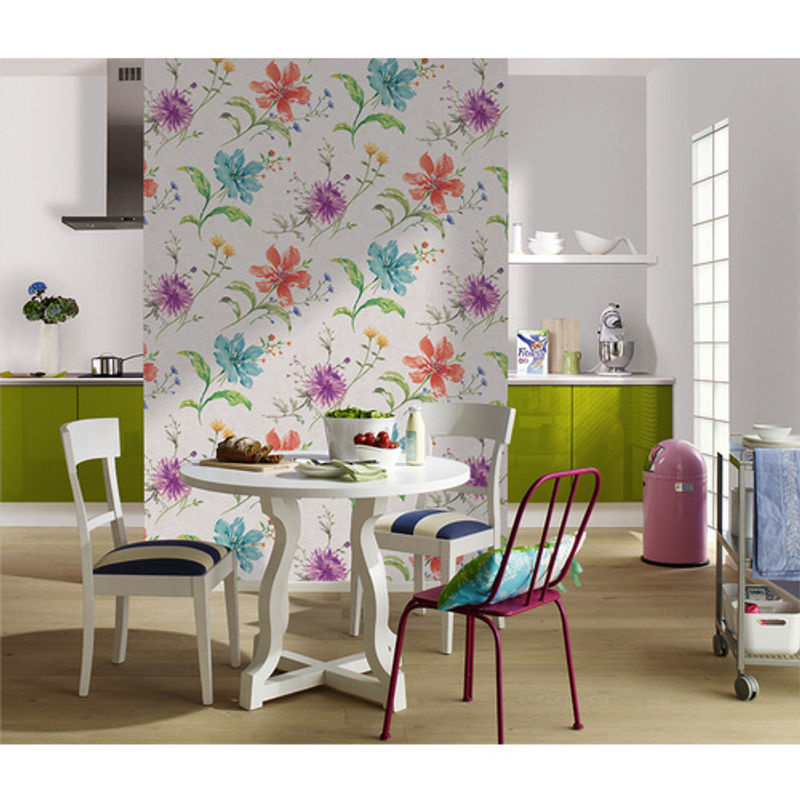 Marburg Vliestapete Shades mit Blumenmuster in Weiß und Multicolour - Bild 2