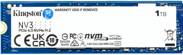 Kingston NV3 M.2 2280 PCIe 4.0x4 NVMe SSD 1 TB Blau - Bild 2