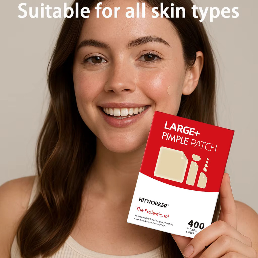 HITWORKER Akne-Pflaster Hydrogel, 400 Stück, Unisex - Bild 2
