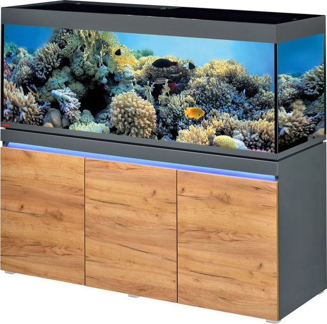 Eheim Aquarium-Kombination Incpiria Marine 530 in Graphit/Nature mit Weißglas - Bild 1